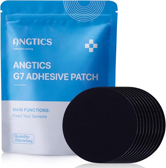 ANGTICS Dexcom G7 Adhesive Patches 30PCS, Waterproof Stelo CGM Sensor Patch