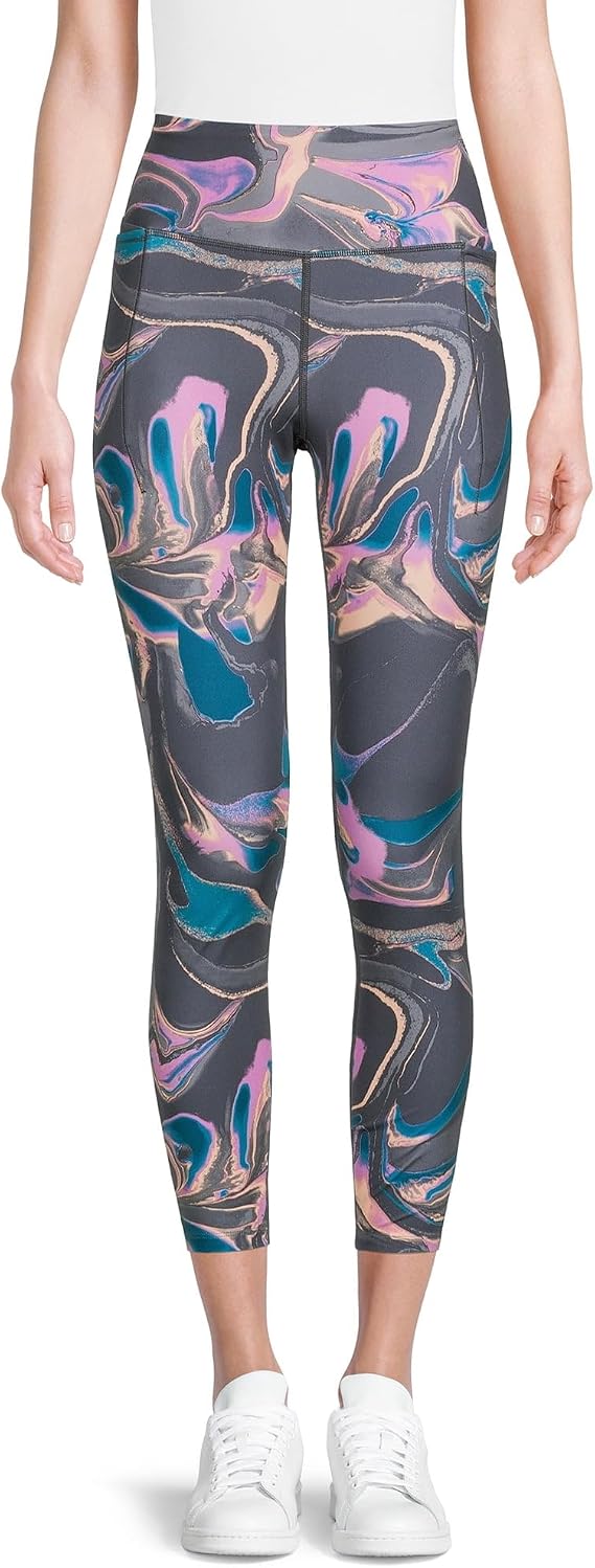Avia Women's 7/8 Crop Fashion Legging with Side Pockets
