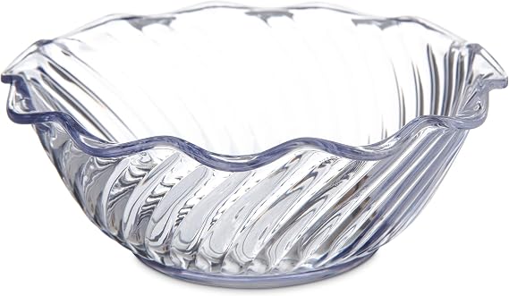 Carlisle FoodService Products 453307 Plastic Dessert Bowls, 13 oz, Clear