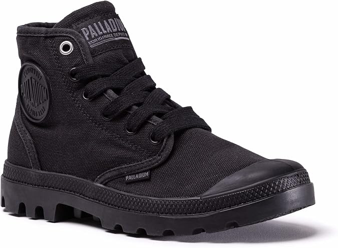 Palladium Men's Pampa Hi Boot, Vegan Canvas Lace Up Boot