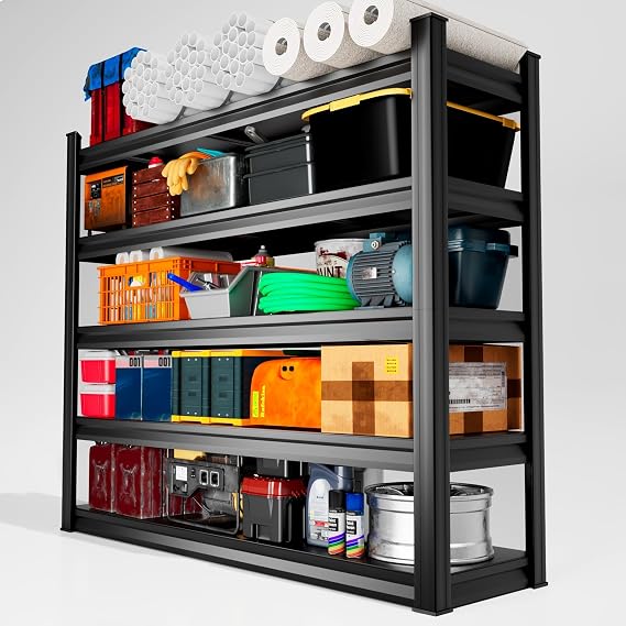 Garage Shelving Heavy Duty - 59 * 20 * 79in(L*W*H) Extra Large Metal Shelving Units and Storage for 2000lbs, 5tier Adjustable Basement Storage Industrial Shelves Pallet Racking Organizer