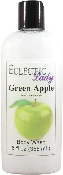 Green Apple Body Wash, 3-in-1 Bubble Bath, Hand Soap & Body Wash,8 oz