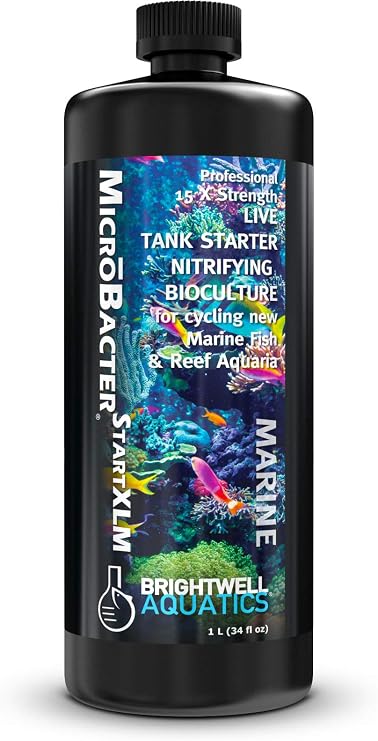 Brightwell Aquatics MicroBacter Start XLM Marine Tank Cycling Aid, 1L