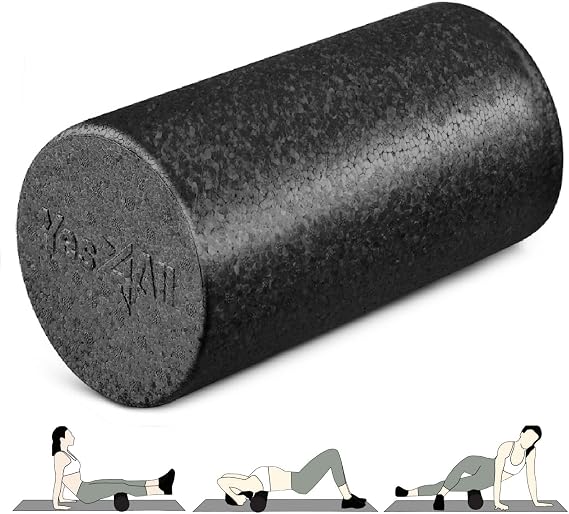 Yes4All High-Density EPP Round Back Roller Foam, Exercise Foam Roller for Yoga, Pilates & Stretching - 30, 45, 60, 90 cm
