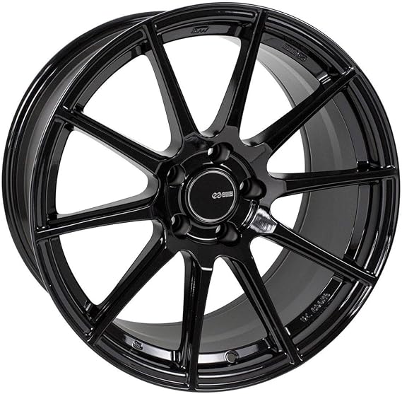 Enkei 499-880-6540BK TS-10 Tuning Wheel 18x8 +40 5x114.3 Black Paint