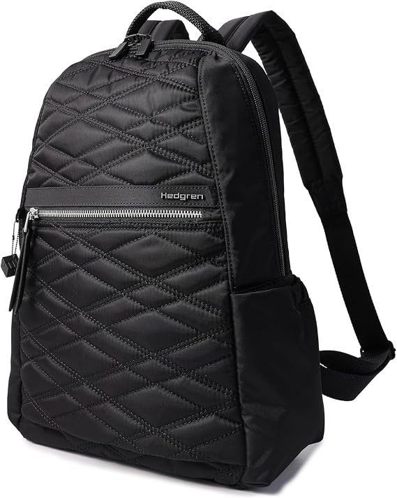 Hedgren Womens Vogue XXL Backpack Quilted Black One Size