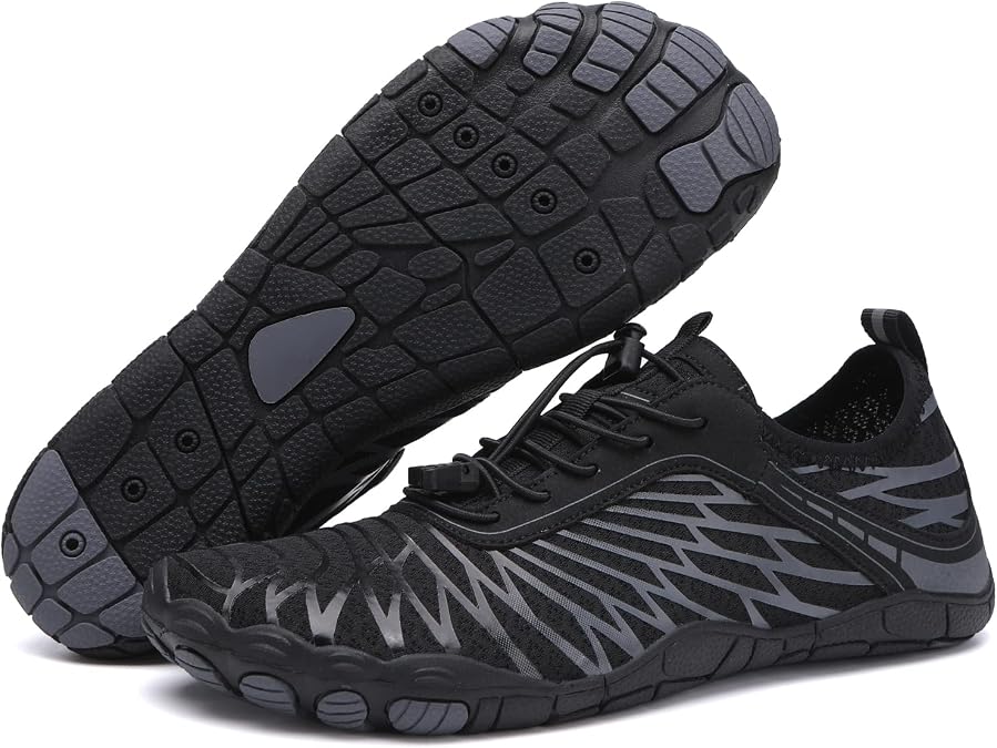 Hiking Barefoot Shoes for Women Men Breathable & Non-Slip Athletic Barefoot Wide Toe Water Shoes Lightweight Perfect for Walking,Running,and Swimming