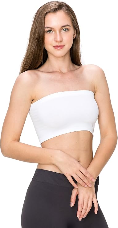 Kurve Seamless Bandeau Tube top - UV Protective Fabric, Rated UPF 50+ (Non-Padded) -Made in USA-