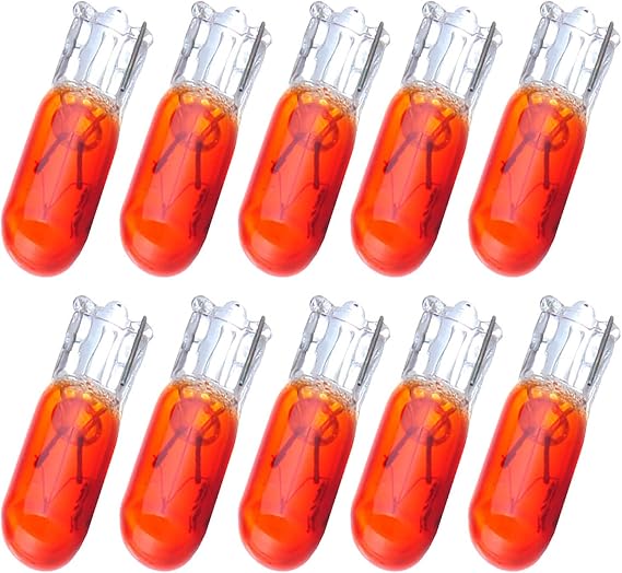 cciyu T5 37 74 286 Halogen Light Interior Light Bulbs Instrument Cluster Gauge Dash Lamp,10Pack