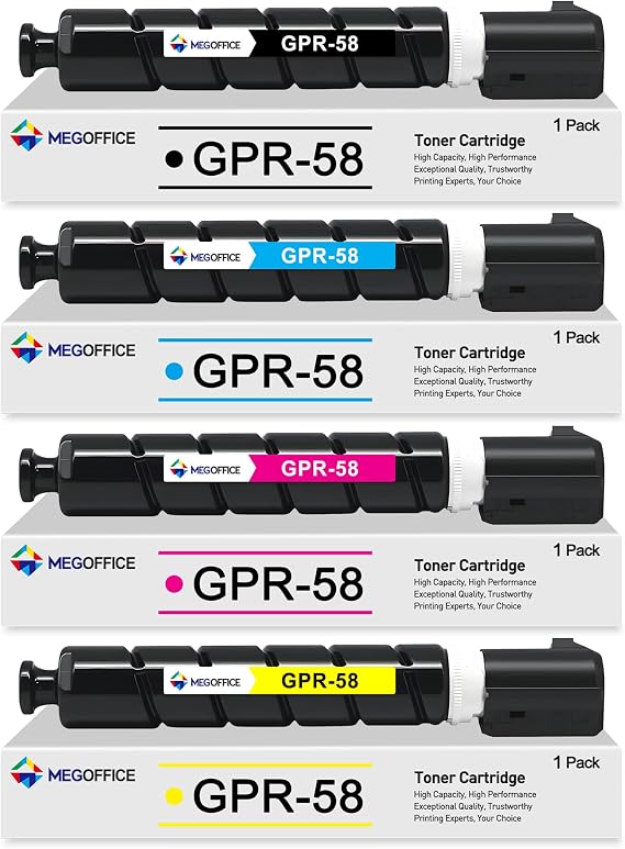 GPR-58 GPR58 Toner Cartridge High Yield (4 Pack, BCMY)
