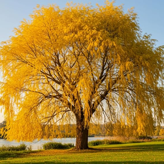 32+ Thin Gold Weeping Willow Tree Cuttings. Pencil Size or Smaller. Salix Babylonica. Grow 32 Golden Weeping Willow Trees