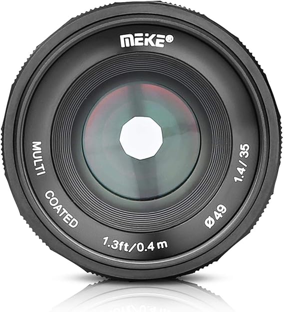 MEIKE 35mm F/1.4 Manual Focus Large Aperture Lens Compatible with Fujifilm Mirrorless Camera Such as X-T1 X-T2 X-T3