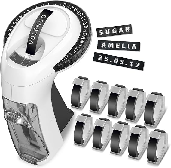 Embossing Label Maker, Embossed Vintage Label Maker, Retro Embosser Machine