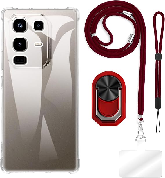 Infinix Note 50 4Gと互換性がある ケースアクセサリーバンドル - クリア＋ブルー