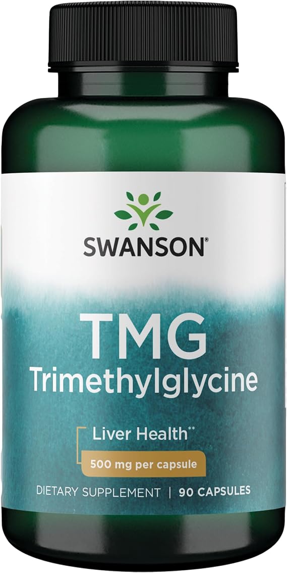 Swanson TMG Trimethylglycine Amino Acid Supplement, 500 mg, 90 Capsules