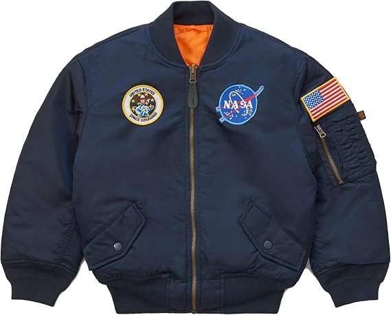 Alpha Industries Boys' Nasa MA-1 Flight Jacket