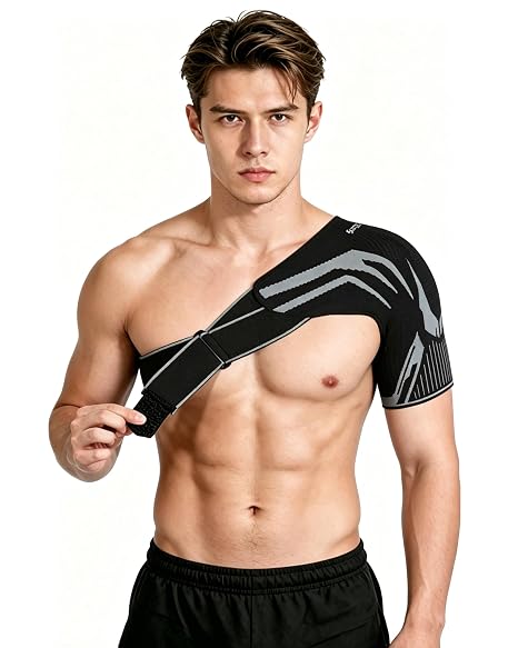 Anaconda Shoulder Brace, Adjustable Compression Sleeve Support Brace