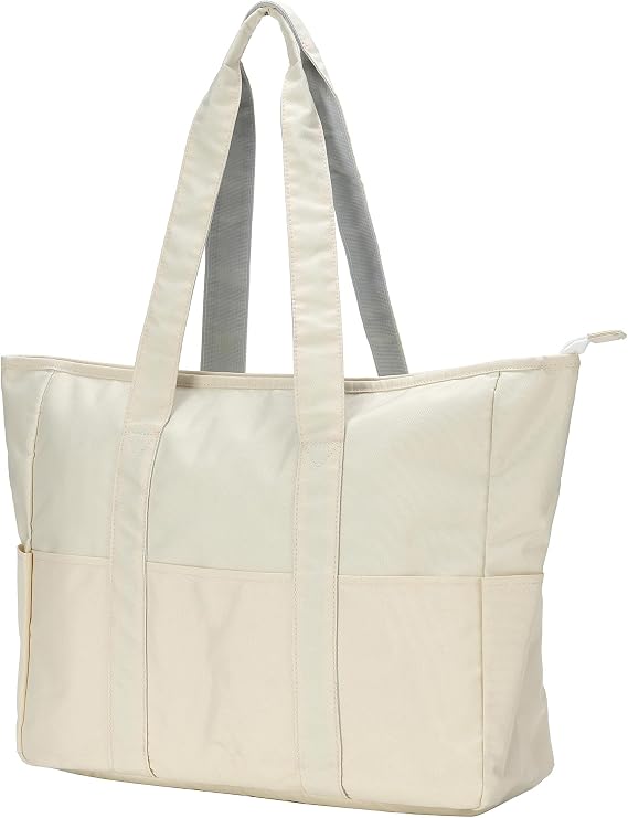 Lovelinks21 Large Tote Bag for Women with Zipper Utility Work Travel Gym Tote Bag Beach Picnic Vacation Shoulder Handbag