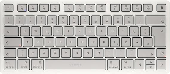 Cherry KW 7100 Mini BT for MAC Bluetooth Keyboard DE Moonlight White