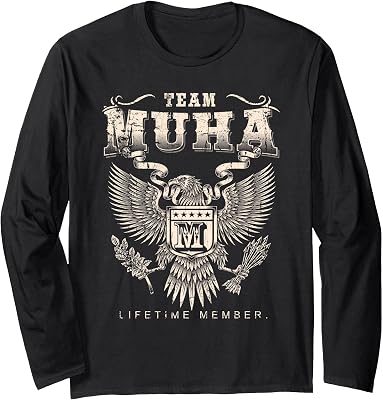 Team Muha Lifetime Member - Muha Name Long Sleeve T-Shirt