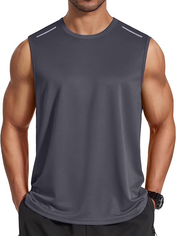 COOFANDY Men's Sleeveless Shirt Quick Dry Workout Tank Top Gym Muscle T Shirts Sport Athletic Tanks Moisture Wicking