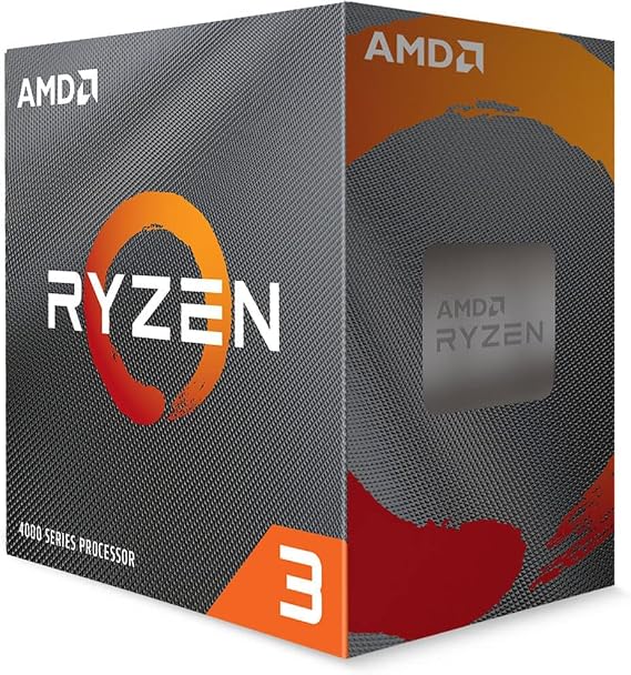 AMD Ryzensets 3 4100 processor (4 cores/8 threads, 65W DTP, 6 MB cache, up to 4.0 GHz max. Boost, wraith stealth cooler)