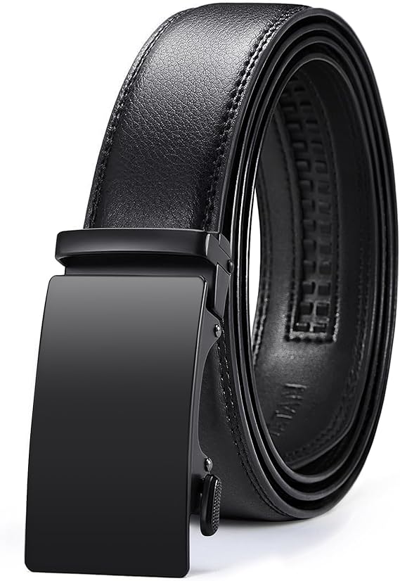 Vatan Men's Belt Leather Ratchet Belt for Men Dress Casual Every Day