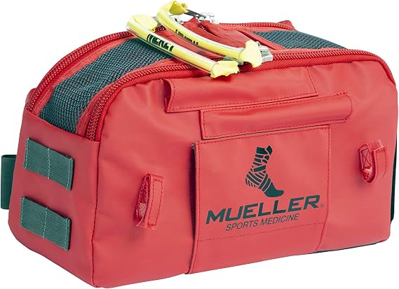 MUELLER Sports Medicine Medi Kit ATSS Bag Only for Men and Women, Athletic Training Kit, Medical Supply Bag for Sports Teams, Over the Shoulder Medical Briefcase, Waterproof, Red, One Size