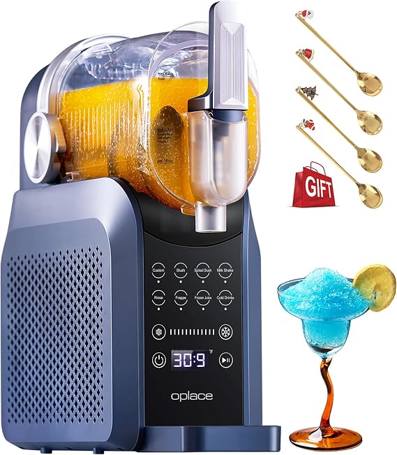 7-in-1 Slushie Machine for Home(88oz.),Countertop Slushy Maker with No Ice Needed, Auto-Clean,Frozen Drink,Margarita, Cocktail,Daiquiri,Frappe,Milkshake,and More Slush Smoothie(Blue)