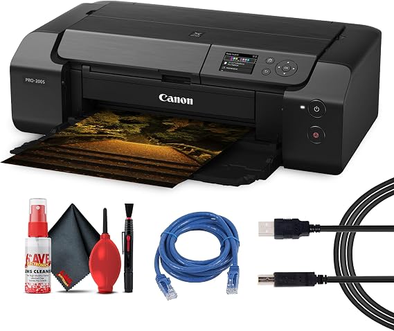 Canon PIXMA PRO-200S Wireless Photo Printer (6875C002) Bundle