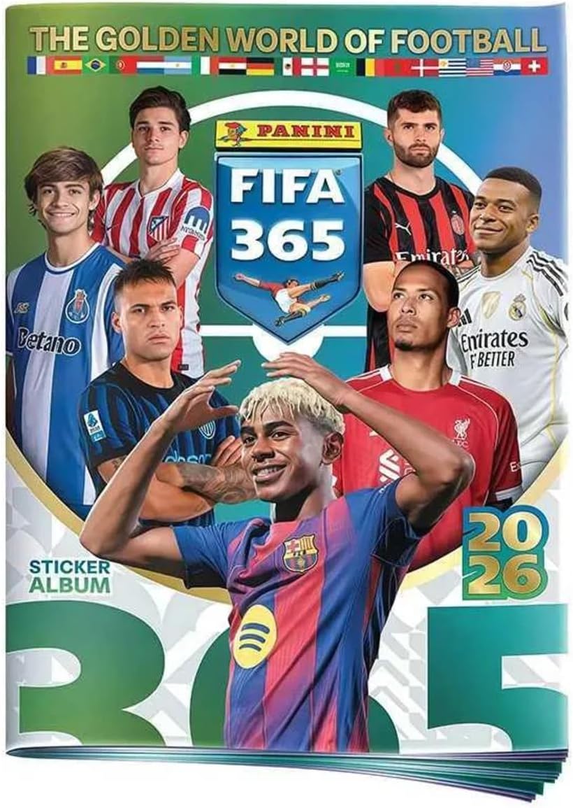 Panini FIFA 365 2026 Resmi Lisanslı Çıkartma Albümü + 2 Paket (10 Adet Çıkartma)