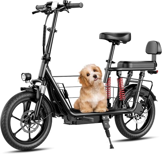 Adults Electric Scooter with Seat, 12.5"/14"/16" Tire, 20/25/40 Miles Range Foldable E-Scooter with Basket for Teen Audlt Commute