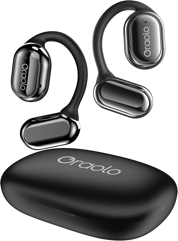 BUGANI O5652 Bluetooth 5.3 Wireless Headphones, Waterproof Sport Earbuds for Running, Black