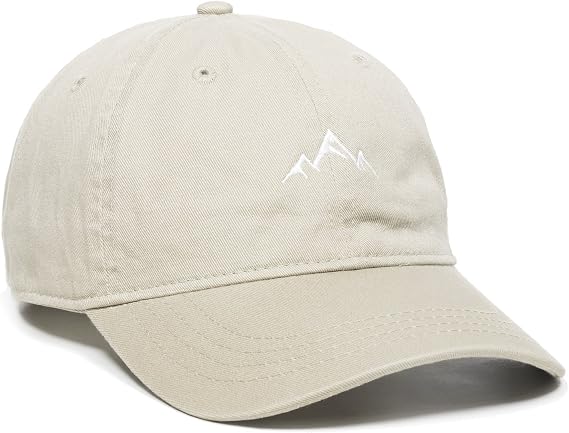 Outdoor Cap -Adult Mountain Dad Hat-Unstructured Soft Cotton
