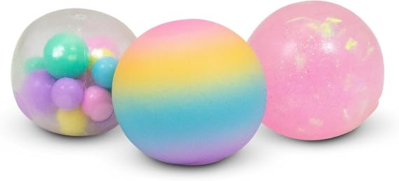 Tobar SCRUNCHEMS UNICORN DIDDY SQUISH BALLS - 3 Pack - A Great Stress Ball