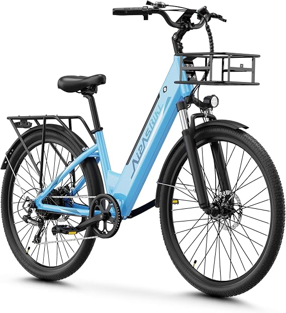 Aipas C1/C2 Electric Bike for Adults, 1100W Peak Motor, 62-Mile Range Ebike