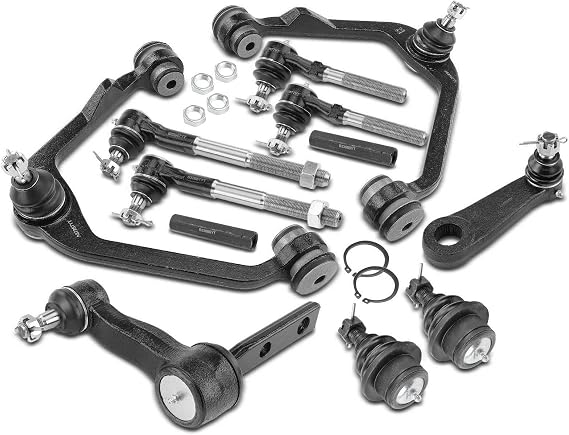 1pc Front Right Passenger Upper Control Arm and Ball Joint Assembly 2pcs Tie Rod End Adjusting Sleeve Steel 1CAWJTREFFFEFL Rk8726 2L3Z3A130Ca