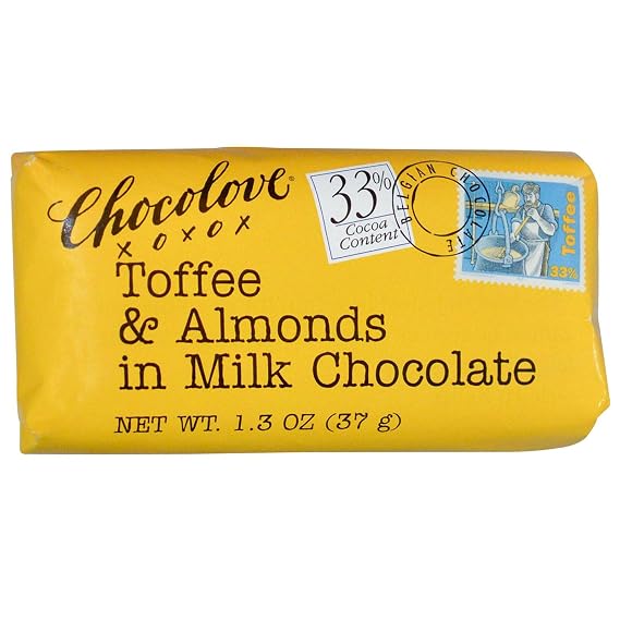 Toffee & Almonds in Milk Chocolate, 1.3 oz (37 g)