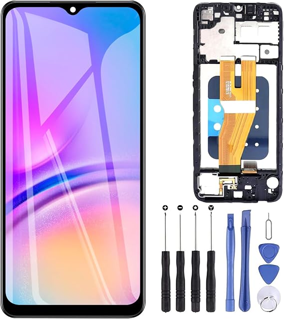 ZOETEC Screen Replacement for Samsung Galaxy A05 A055F LCD Display Touch Screen Digitizer Full Assembly with Frame, Repair Tool Set