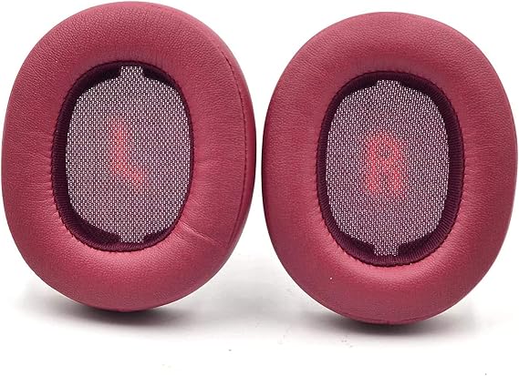 E55BT Earpads - Replacement Ear Cushion Cover Pad Compatible for JBL E55BT Over-Ear Wireless Headphones (Red)