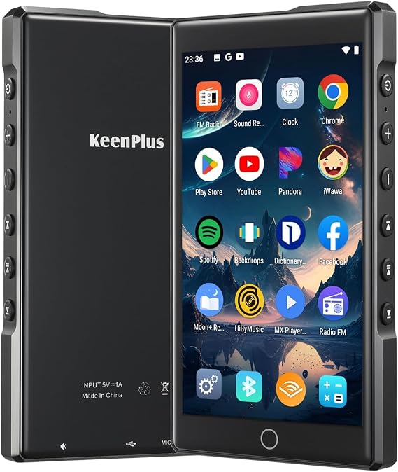 144GB MP3 Player with Bluetooth and WiFi, 4.3" FHD Zinc Alloy Panel Touch Screen, MP4 Players,Music Player with Spotify,Pandora,Amazon Music
