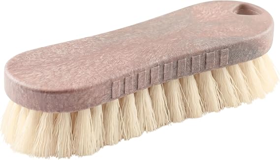 VIGAR - Multifunctional Brush - Hard and Resistant Bristles - 12 x 6 x 4 cm - Made in Spain with Recycled Materials - Flat Ergonomic Design - Brown