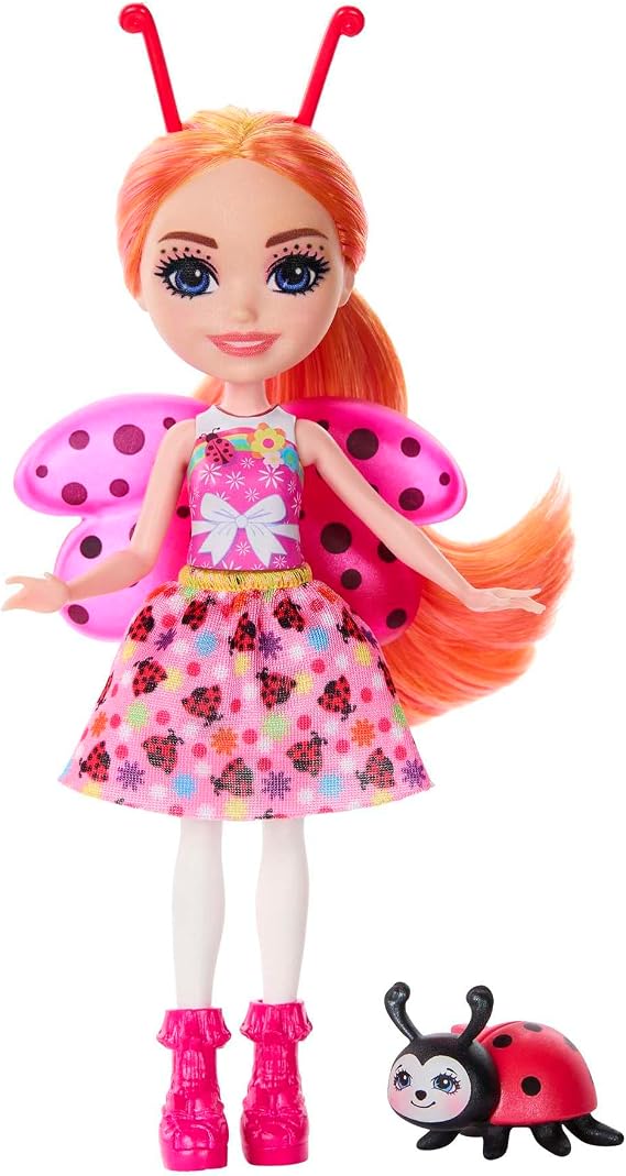Enchantimals Ladybug and Bestie Doll with Ladybug Pet, Toy +4 Years (Mattel HNT57)