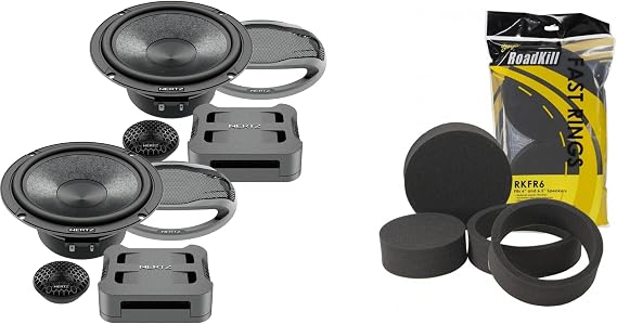 Hertz Cento Series CK 165 6.5" Two-Way Component Speaker with RKFR6 Roadkill Fast Rings