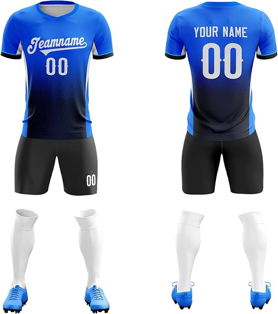 Custom Personalized Soccer Jersey Printed Your Name Number Sports Uniforms