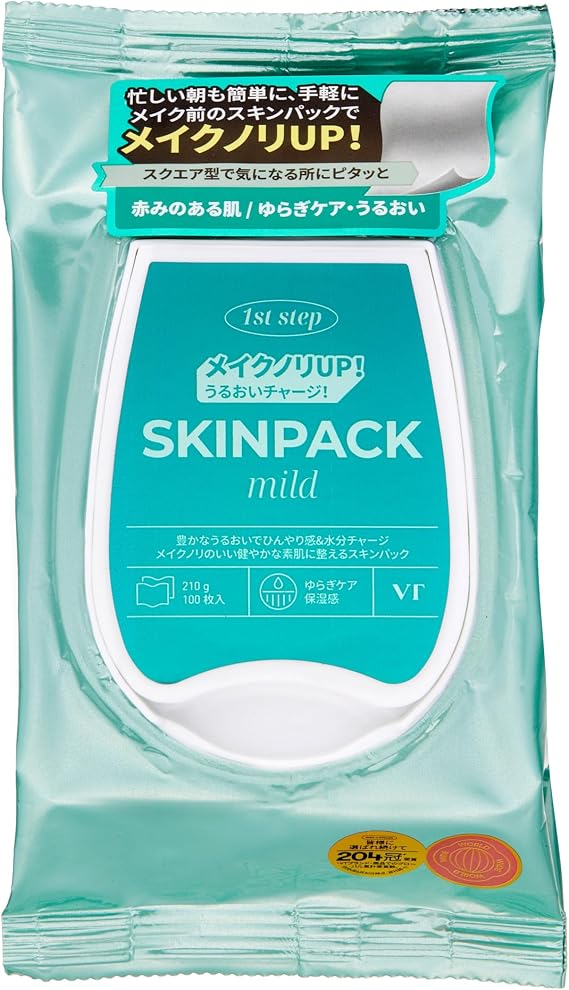 VT COSMETICS Mild Skin Pack, 100 Sheets, Partial Use Sheet Pack, Hydration, Pore Refinement, Moisturizing