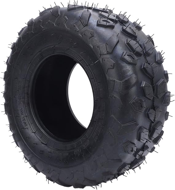 Qqmora ATV UTV All Terrain Tires Heavy Duty Explosion Proof Enhanced Traction Off Road Tires for Cart Quad with 6 Inch Rim Size 145/70 145x70 6
