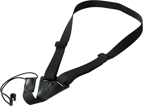 Levy's Leathers 1" Nylon Classical Guitar and Ukulele Strap, Black (M20-BLK)