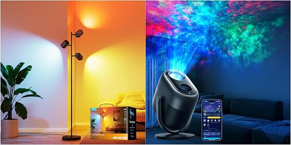Govee Star Projector Lights Bundle Tree Floor Lamp