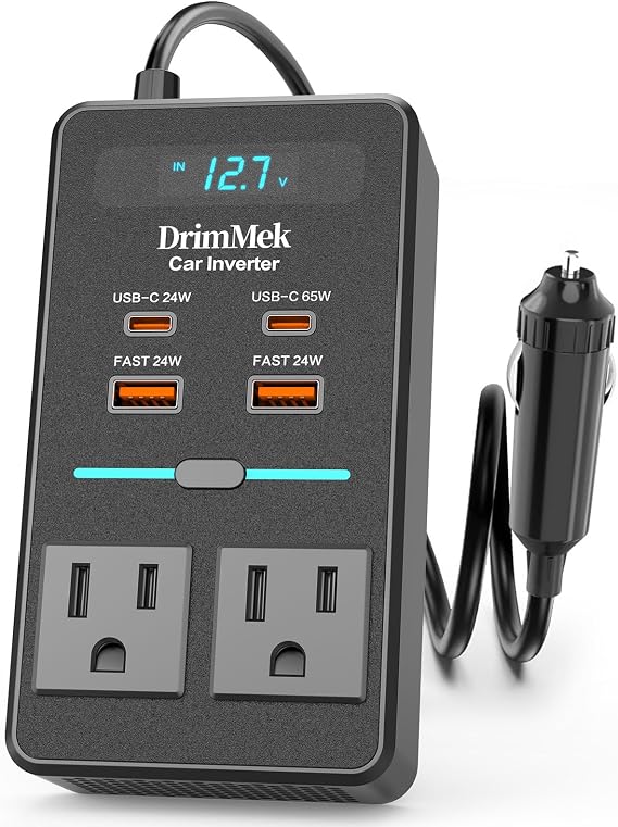 300W Car Power Inverter 12V to 110V Car Outlet Adapter